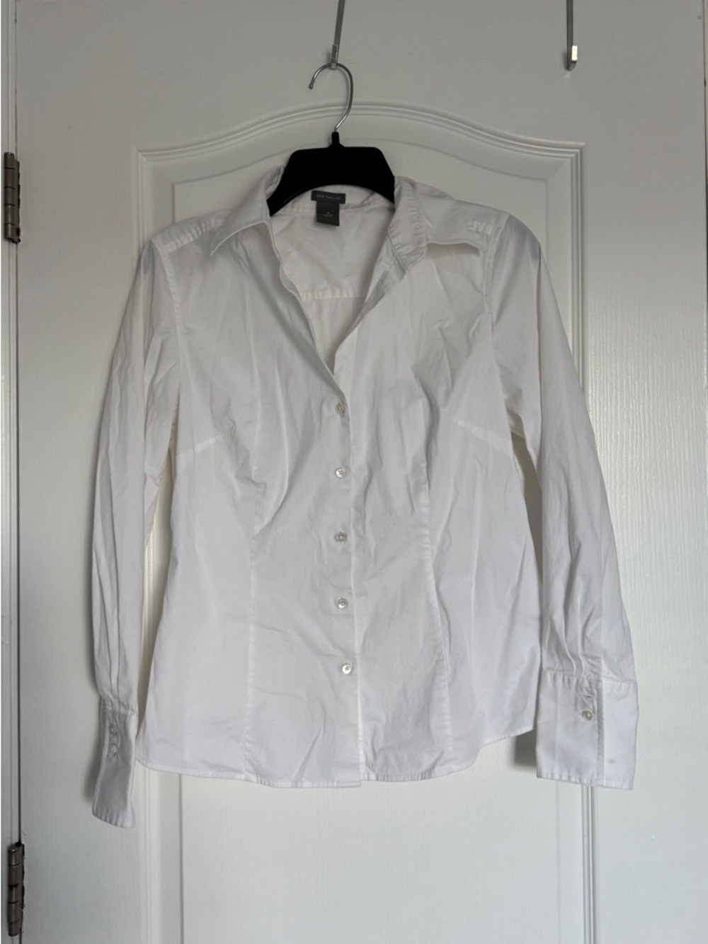 Ann Taylor white button up blouse